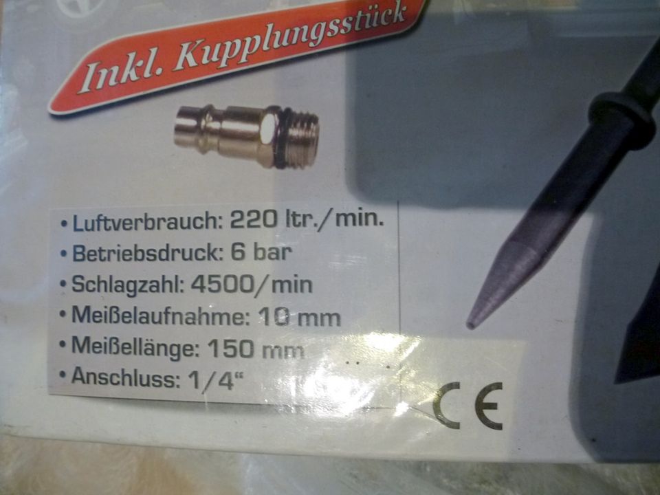 MAUK® Profi Druckluft Meißelhammer Set NEU OVP in Creußen