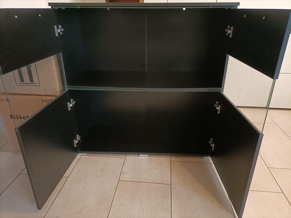 Kommode schwarz Highboard Sideboard Schrank in Cloppenburg