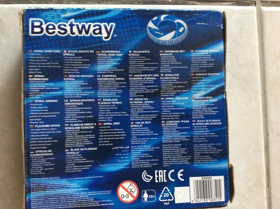 Bestway Schwimmring Ring Sonnenschirm Pool Schwimmen NEU OVP in Enger