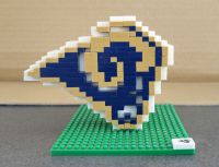 Los Angeles Rams NFL American Football 3D Logo BRXLZ Ziegelbauset Niedersachsen - Hoya Vorschau