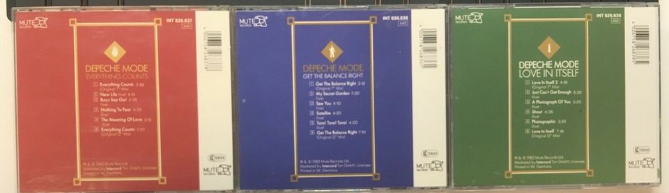 3 CD Convolut Sammlung Depeche Mode Live Tracks in Heideck