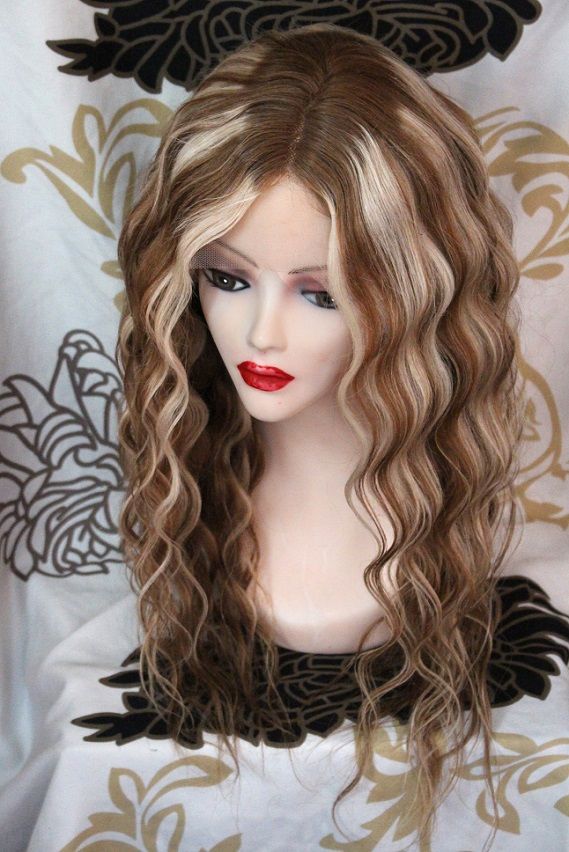 Echthaar Perücke Lace Wig blond braun mittelbraun balayage ombre in Dresden