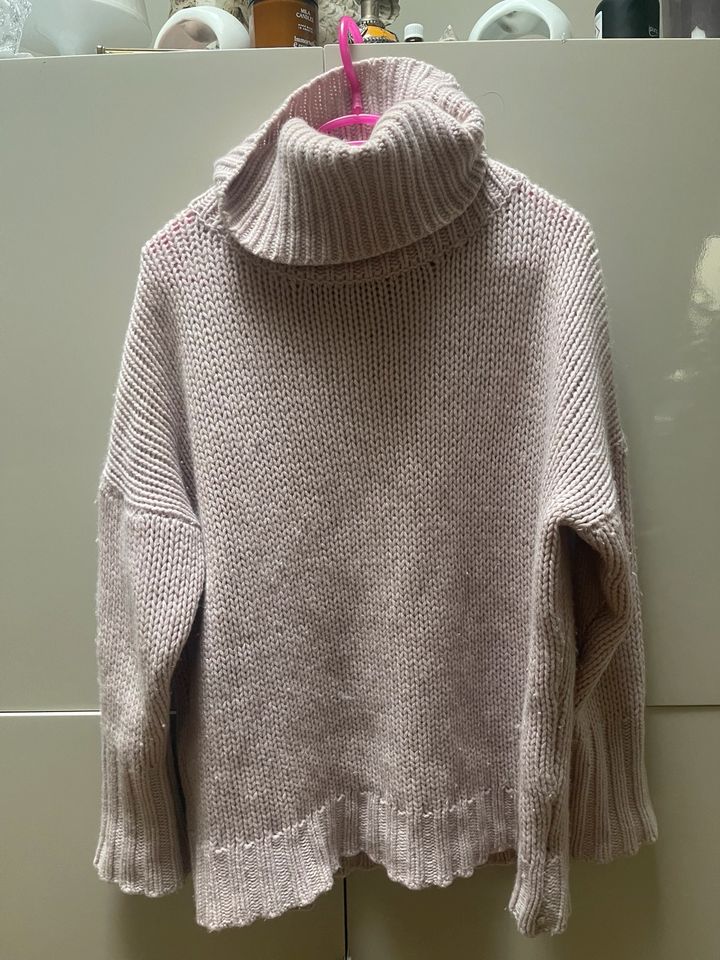 360 CASHMERE KASCHMIR 100% PULLOVER ROLLKRAGEN OVERSIZE M 38-40 in München