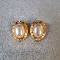 Modeschmuck Goldene Ohrringe mit Perlen Sachsen - Heidenau Vorschau
