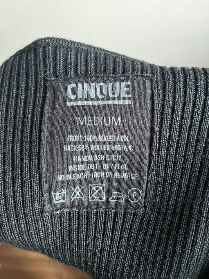 Herren Strickweste Cinque 100% Wolle Slim Fit Schwarz in Düsseldorf