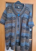 Weiche Strickjacke Überwurf Gr. 50 blau braun beige gestreift Hessen - Melsungen Vorschau