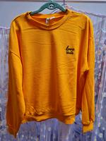 Gelber Pullover/Sweater H&M L - sonnengelb, Stickerei Sachsen - Wiednitz Vorschau