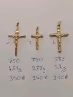 3 × 585 750 Gold Jesus Kreuz Anhänger Goldanhänger 14k 18k Nordrhein-Westfalen - Herdecke Vorschau
