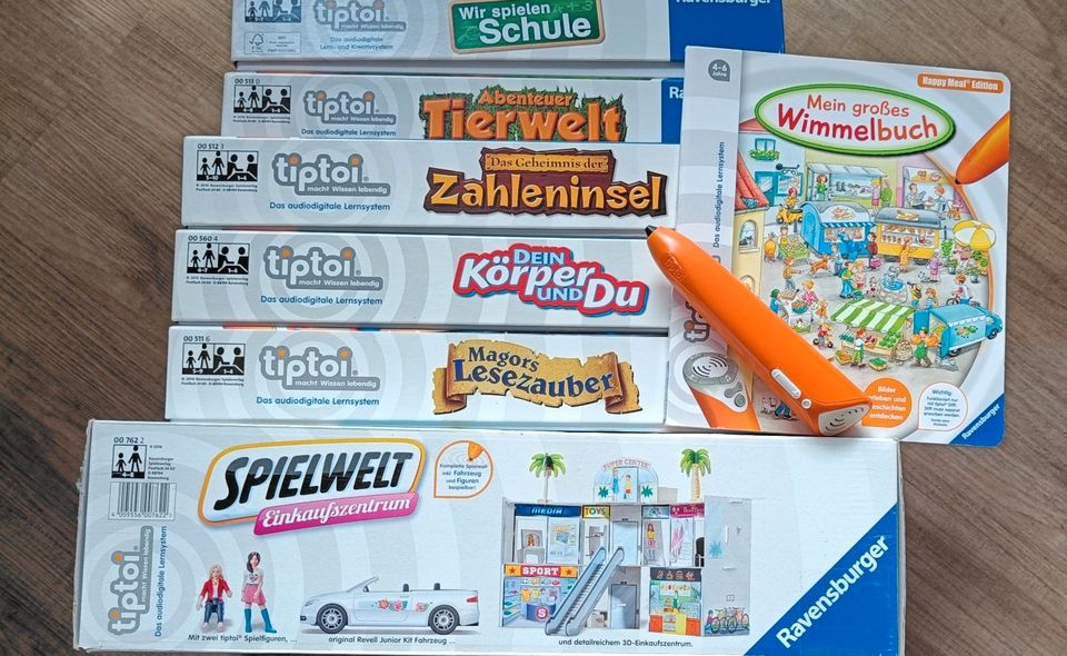 tiptoi Tip Toi fünf Spiele Set Paket ohne Stift in Holzwickede