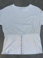 Stradivarius T-Shirt mit Korsett weiß S Hessen - Gießen Vorschau