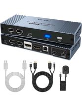 Hybrid USB C HDMI KVM Switch 2 Port 4K60Hz Bayern - Geldersheim Vorschau