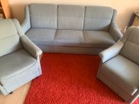 Blau-graues Schlaf-Sofa/Couch inkl. 2 Sessel Neuhausen-Nymphenburg - Neuhausen Vorschau