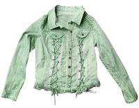 Jacke ★ TREDY ★ Gr. 38 ★ Grün Jeansjacke Nieten Niedersachsen - Staffhorst Vorschau