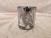 Teelichtglas außen silberfolie mit weißen Bäumen Bergedorf - Kirchwerder Vorschau