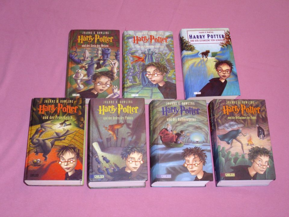 Harry Potter Bücher 1-7 Gebundene deutsche Büchersammlung in Naunhof