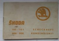 Skoda 100 - Serviceheft - Kundendienst - DDR Brandenburg - Luckenwalde Vorschau