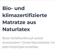 1 Monat alte Matratze Naturlatex Bio 90x200x17 cm Dortmund - Huckarde Vorschau
