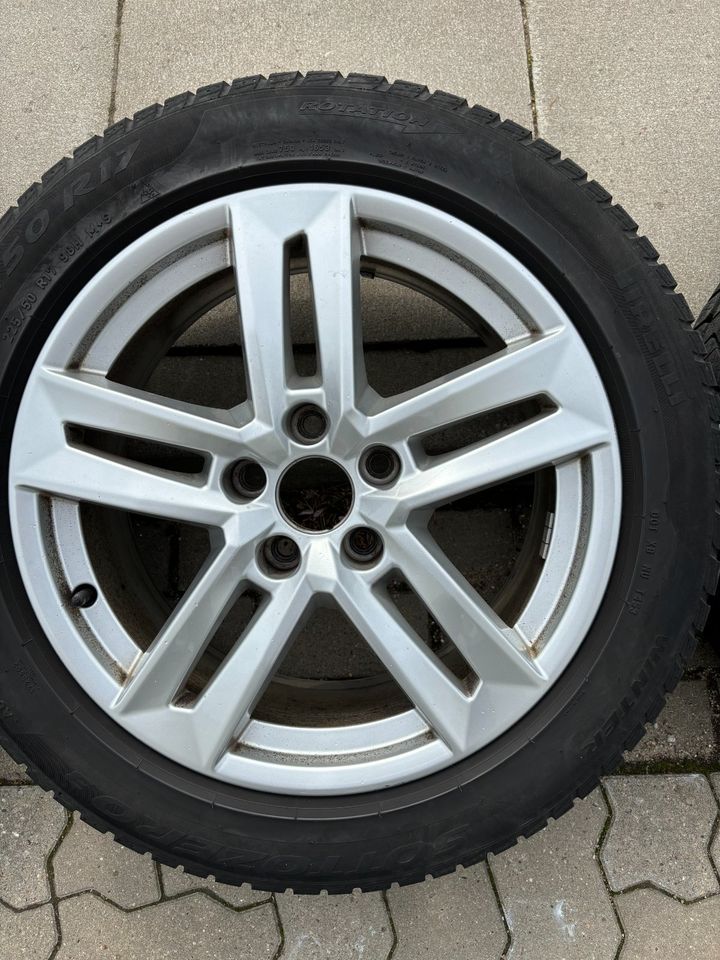 4 ORIGINAL 17" Alufelge AUDI A4 5 x Doppelspeiche 8W0601025P in Hamburg