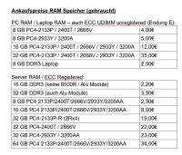 Ankauf DDR4 UDIMM RAM | DDR4 SO-DIMM Laptop RAM | RAM Ankauf Essen - Altenessen Vorschau