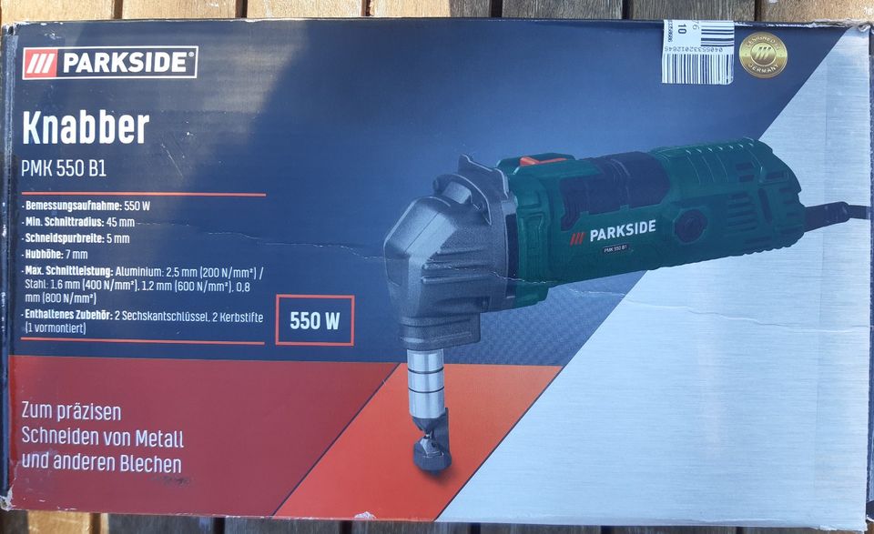 PARKSIDE® Knabber »PMK 550 B1«, 550 W Metallschneider in Sachsen - Bad  Gottleuba-Berggießhübel | Heimwerken. Heimwerkerbedarf gebraucht kaufen |  eBay Kleinanzeigen ist jetzt Kleinanzeigen