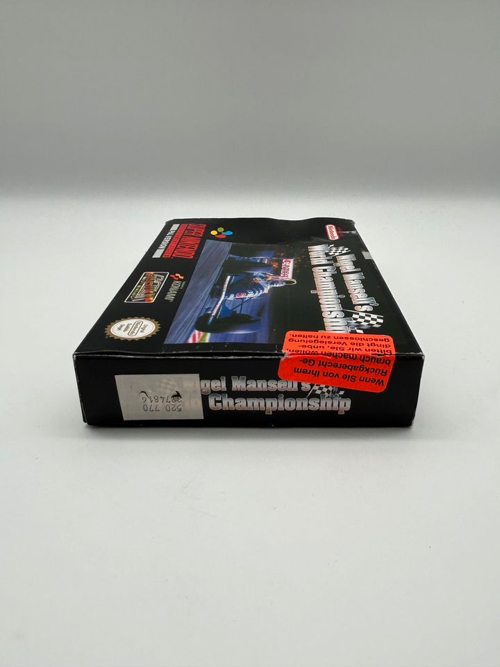 Super Nintendo - SNES - Nigel Mansell‘s World Championship - OVP in Reiskirchen