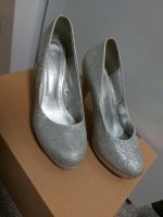 High Heels Glitzer Silber Schleswig-Holstein - Oststeinbek Vorschau