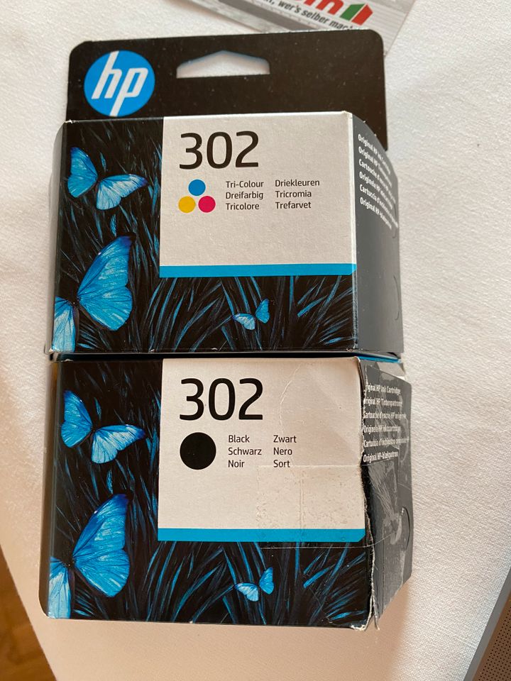 HP Druckerpatronen je 1x 302 farbig und schwarz in Großostheim