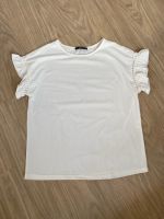 T-Shirt mit Rüschen weiß/Creme Größe S Niedersachsen - Harsum Vorschau