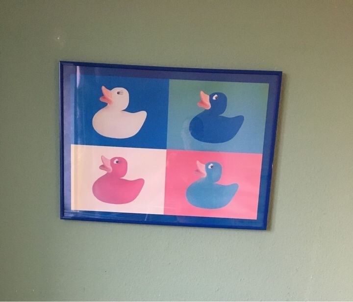 Wandbild mit 4 Enten in Hamburg