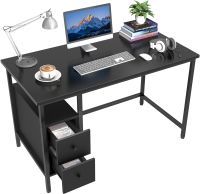 Schreibtisch aus Stahl&Holz, 2 Schubladen + Stuhl aus Kunstleder Hessen - Weilburg Vorschau