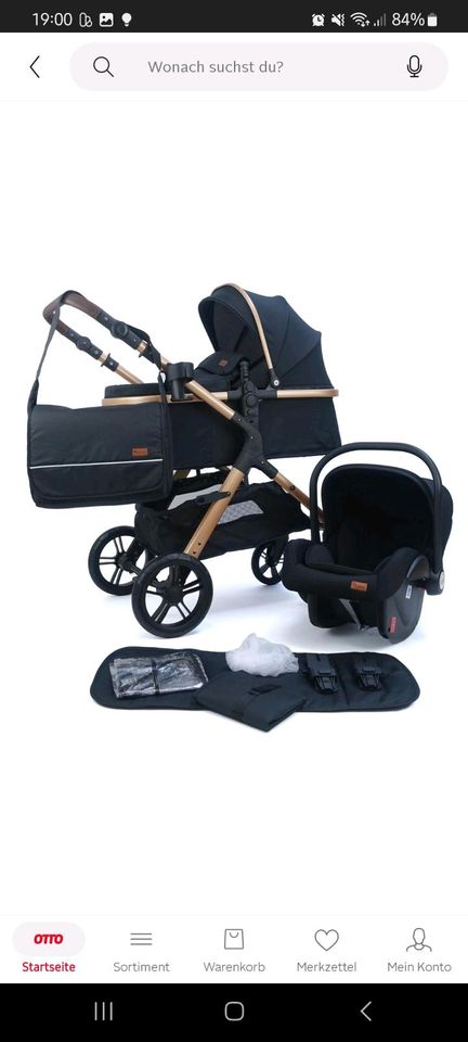 Pixini Kombi-Kinderwagen Pixini Nelio Kinderwagen 3in1 Set, Sonne in Ottobrunn