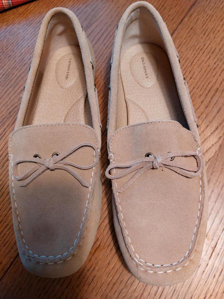 Neue Ballerina Lands'End Gr.42,5 beige Leder  Fußbett 12 € in Koblenz