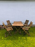 Holztisch mit vier Stühlen Sachsen-Anhalt - Barleben Vorschau