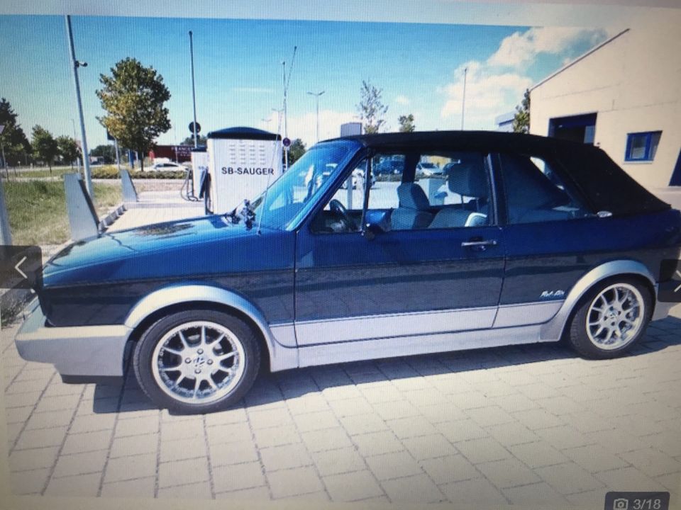 VW Golf 1 Cabriolet Sondermodell Bel Air Top Zustand in Staig