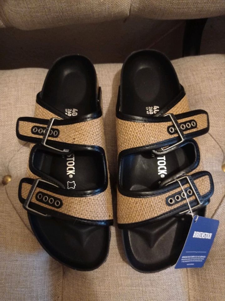 NEU Birkenstock Arizona Nature Jute Black in Berlin