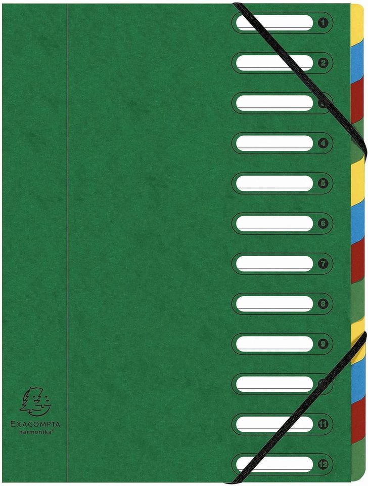 Exacompta 55123E Premium Ordnungsmappe Harmonika. Aus extra stark in Körle