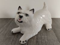 Hund, Keramik, Deko Figur, weiß, 17 cm lang Brandenburg - Welzow Vorschau