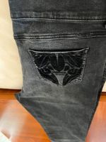 Versace Jeans im used Look Größe 42 schwarz grau Hessen - Wiesbaden Vorschau