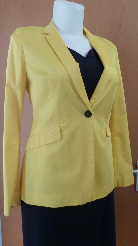 ESPRIT Blazer mit Baumwolle sonnengelb Gr. 38 in Leverkusen