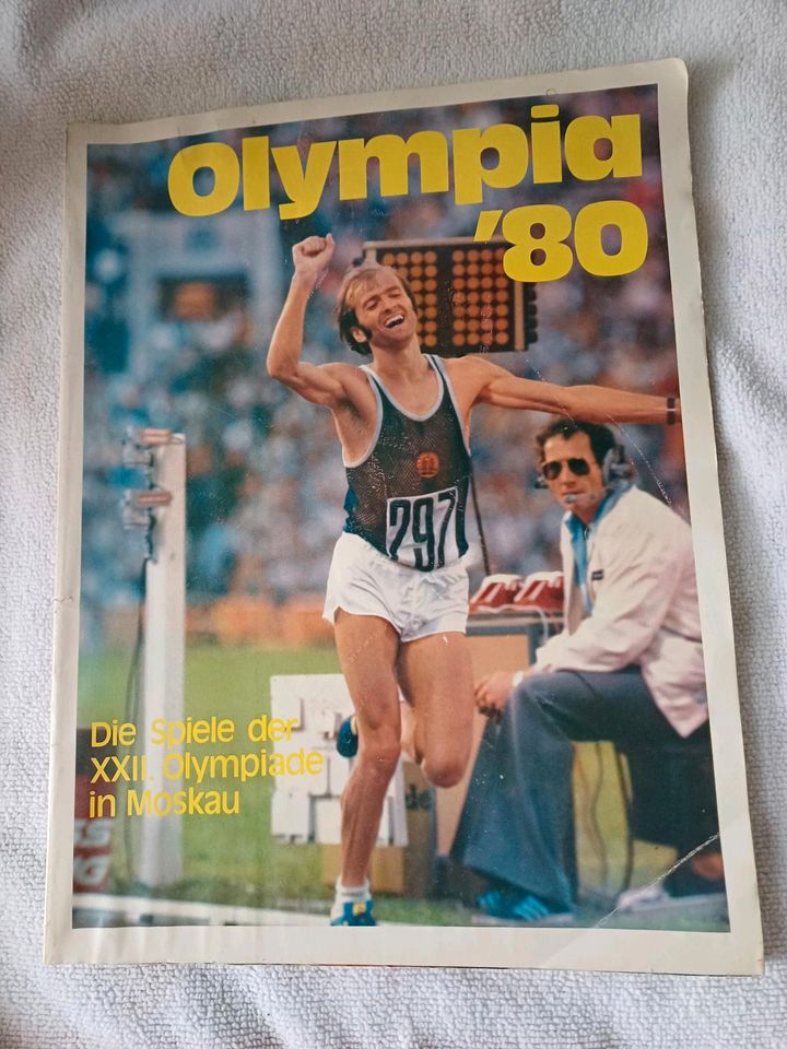 Buch von der Olympiade 1980 in Moskau in Seebad Ahlbeck