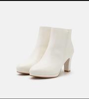 weiße Ankle Boots (Anna Field) Brautschuhe | Hochzeit Hessen - Linden Vorschau