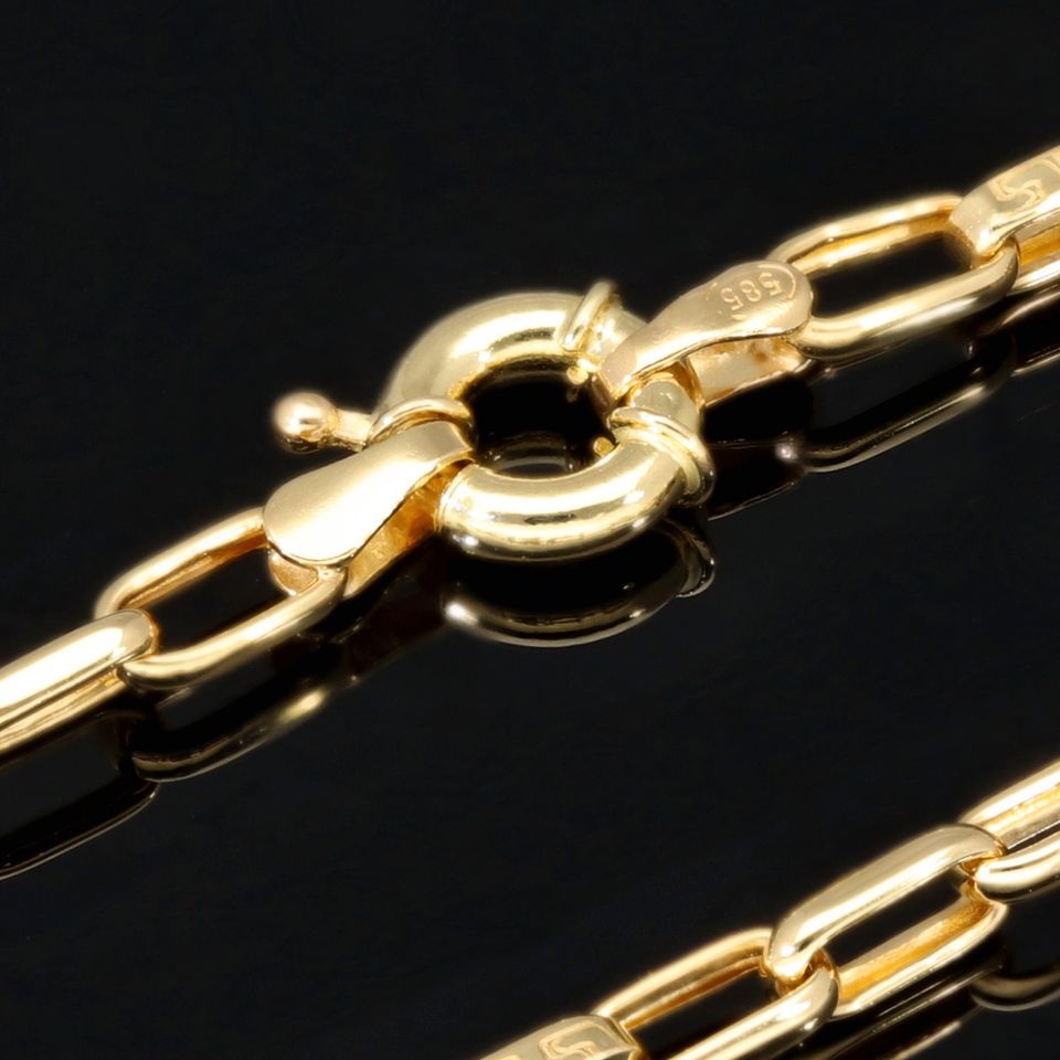 Greco Design Goldkette 585 14K ECHT Gold 3,5mm 60cm NEU Goldkette Halskette Schmuck Massiv Goldschmuck Viele weitere Angebote mit Finanzierung Ratenzahlung im Shop sensburg-aurum in Berlin