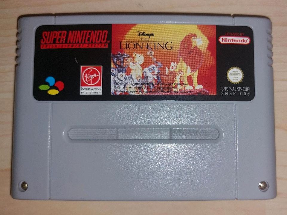 Original Disney Lion King, Super Nintendo Spiel in Eislingen (Fils)