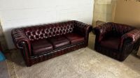 Originales Chesterfield Sofa + Sessel Nordrhein-Westfalen - Jüchen Vorschau