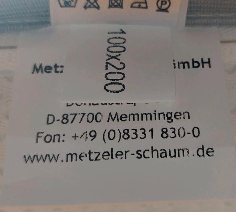 Metzeler Airline Delight 100x200 Kaltschaummatratze, Neu in Bergheim