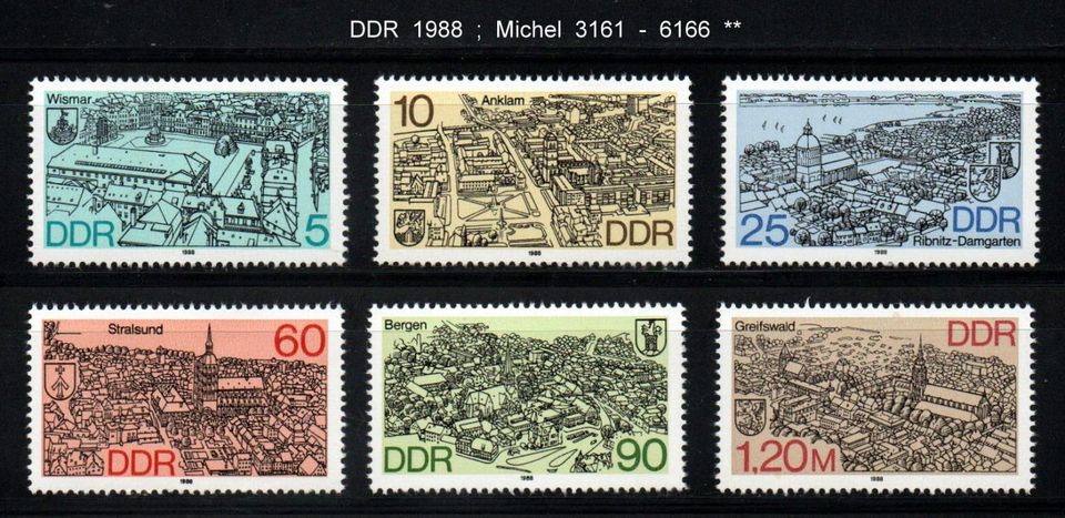 Briefmarken ,DDR nur kpl. Sätze in Kühlungsborn