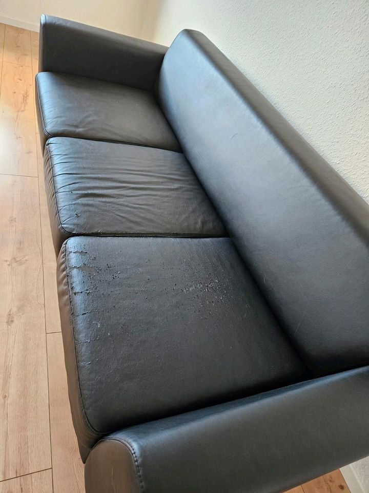 Kunstleder Sofa 3er Set in Radevormwald