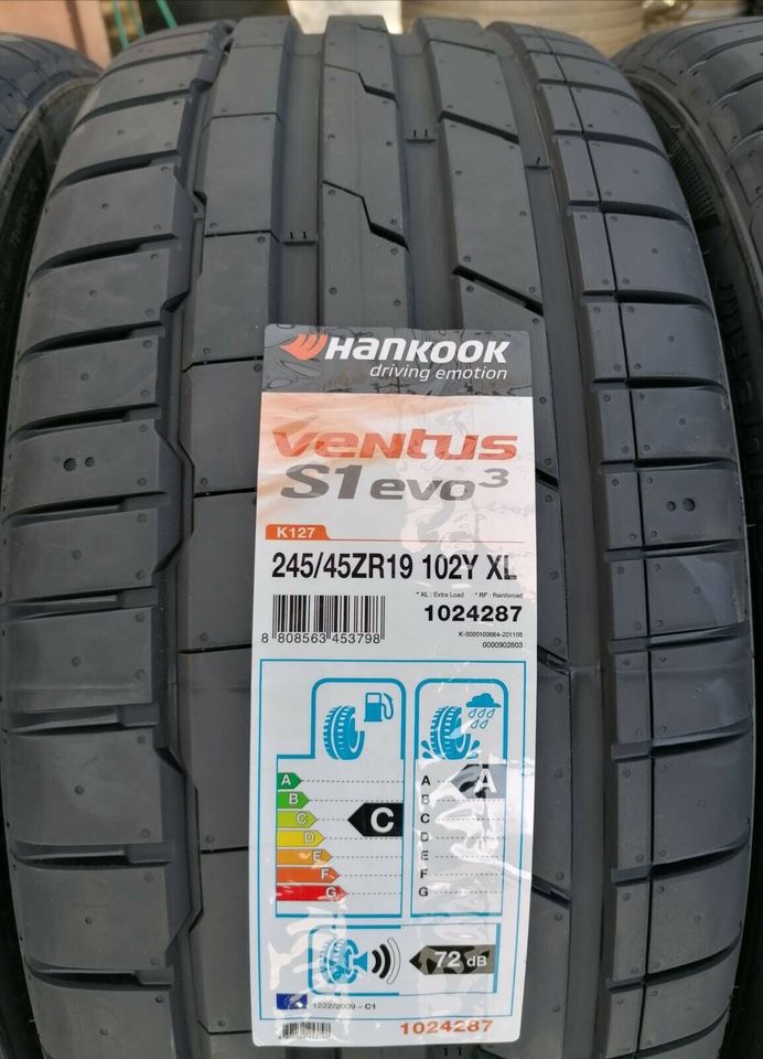 4 Sommerreifen 245 45 R19 102Y Hankook S1 Evo 3 Montage 80€ in Haiger