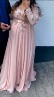 Abendkleid rose apricot Stickerei chiffon 42 m l kleid abiball Hessen - Darmstadt Vorschau