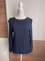 Mango Bluse Gr M blau Navy Spitze Niedersachsen - Schiffdorf Vorschau